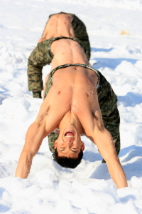 South Korean Special Forces Participate In Winter Training Exercises