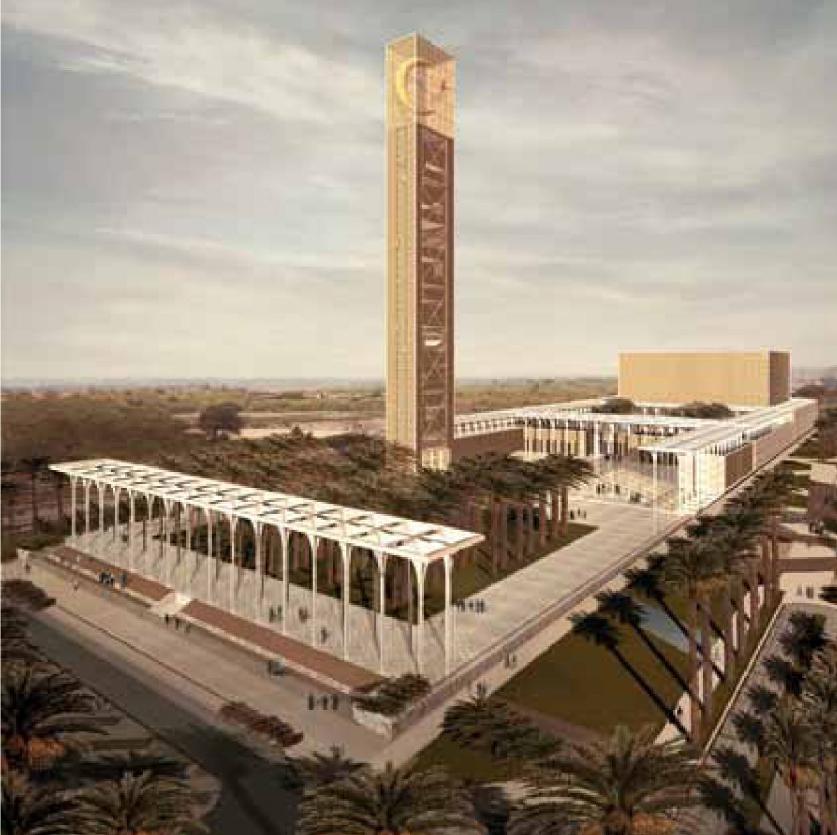 A világ legmagasabb minaretjét építik Algériában