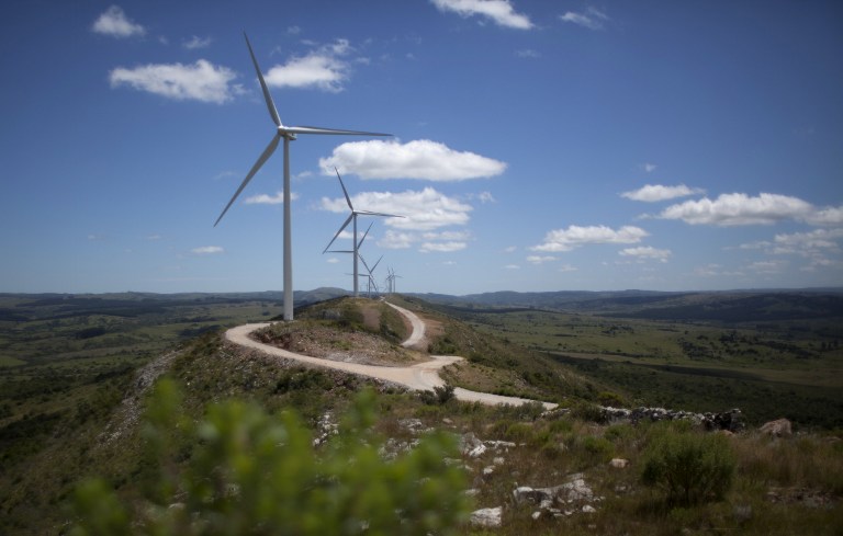 Uruguay új szélparkja a szélcsendre is felkészül