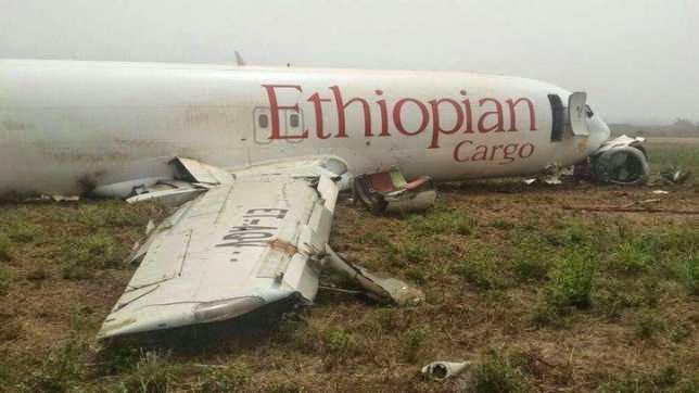 Leszálláskor összetört egy etióp repülőgép