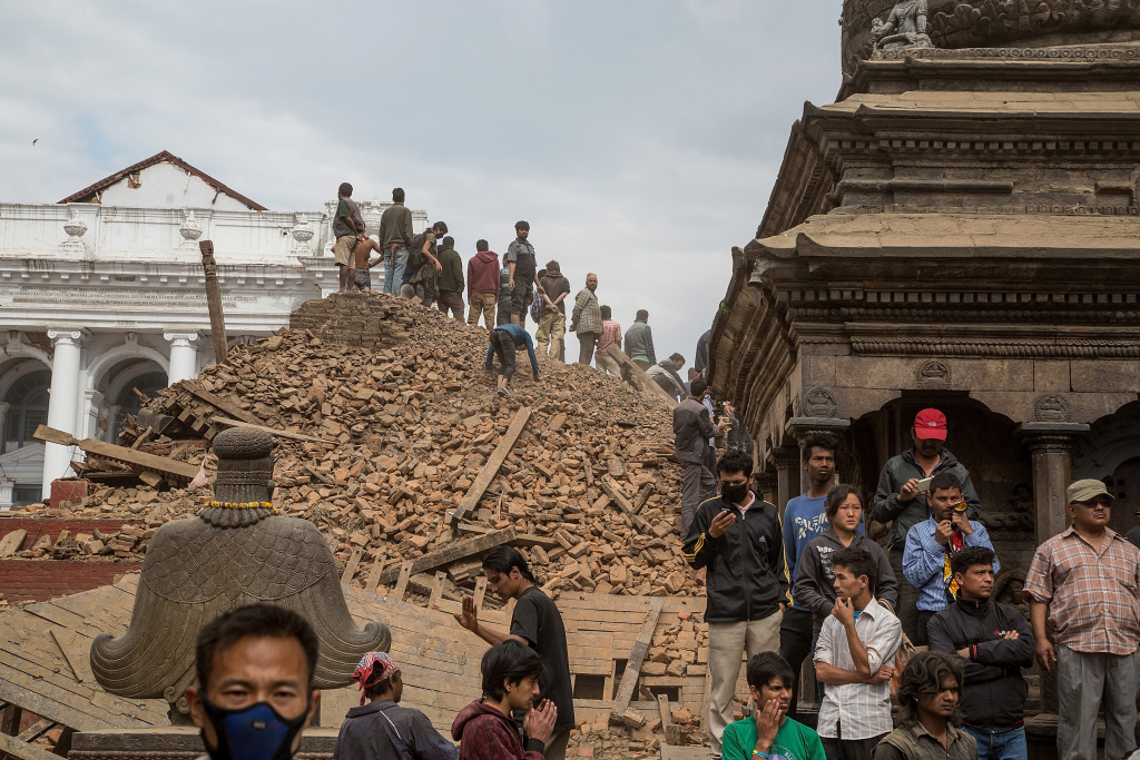 <> on April 25, 2015 in Kathmandu, Nepal.