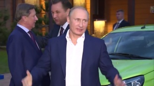 Putyin túllépte a sebességkorlátozást az új Ladával (videóval)