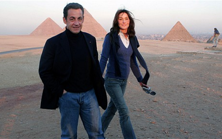 Nicolas Sarkozy és Carla Bruni, 2007.