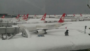 Havazás – járattörlések Isztambulban