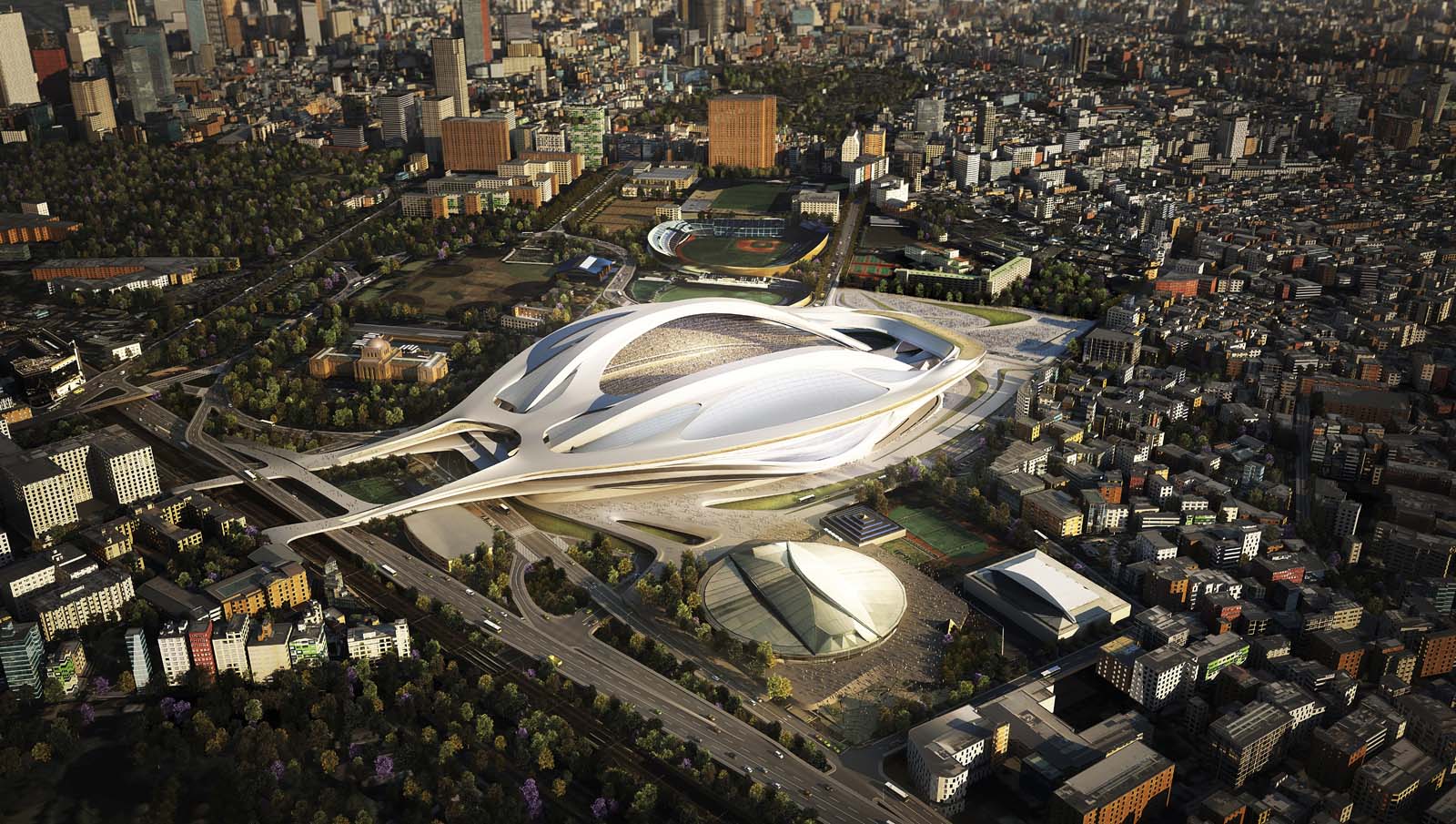 Ez lett volna az olimpiai stadion. Tokió, Japán