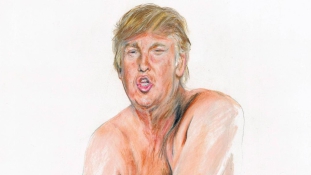 Kis péniszt rajzolt Trumpnak, behúztak egyet neki