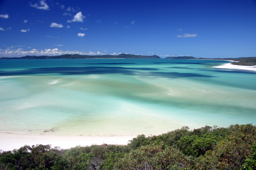 Whitehaven Beach, Ausztrália (Wikipedia)