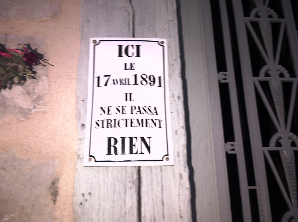 Itt 1981. április 17-én egyáltalán semmi nem történt (Lautrec)