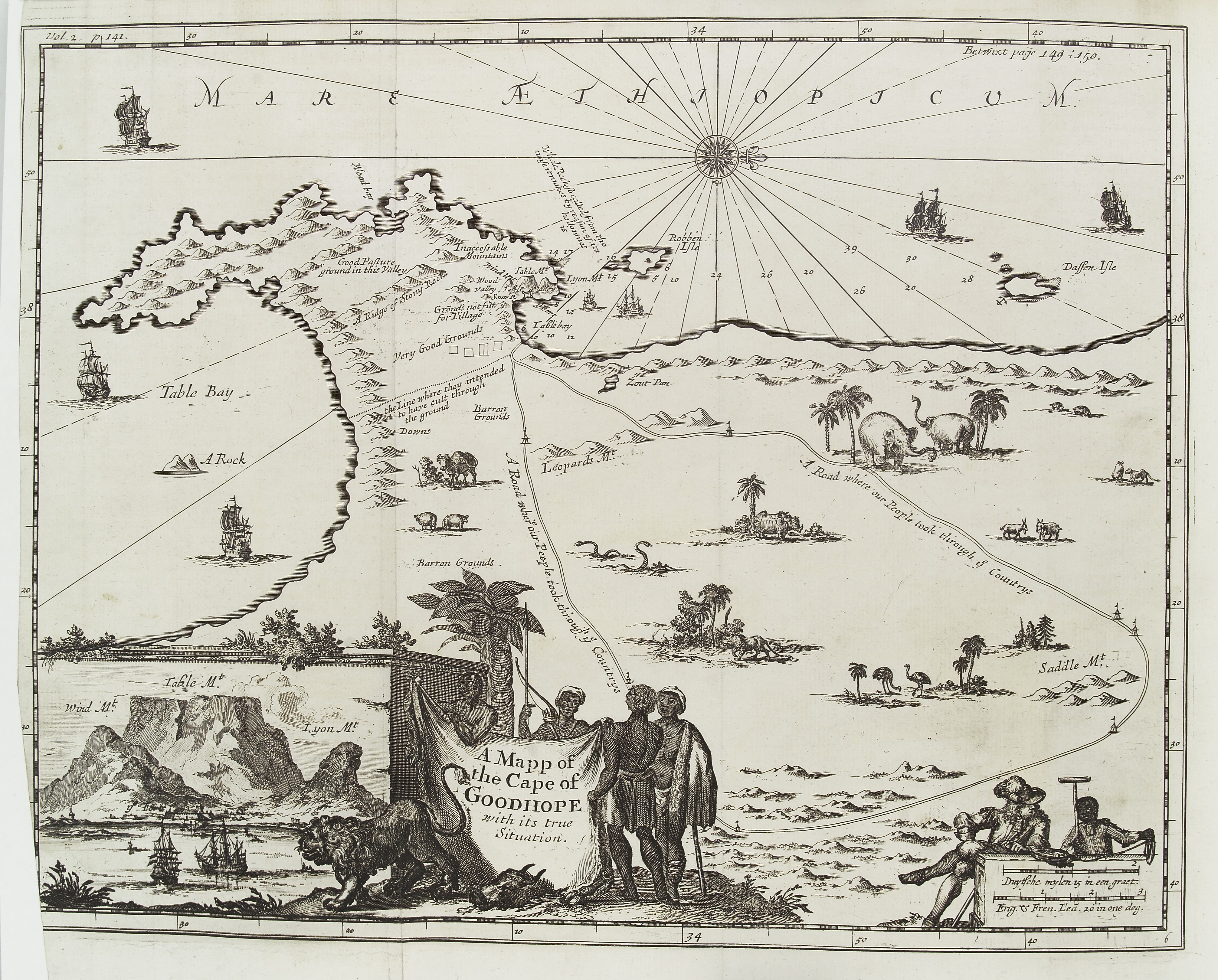 L0037786 Map of the Cape of Good Hope, South Africa.