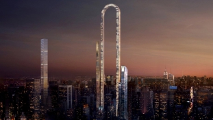 U alakú felhőkarcolóval döntene világrekordot New Yorkban egy görög építész
