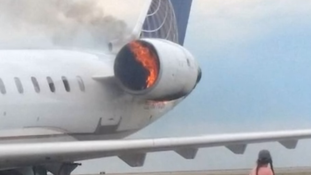 Kigyulladt a hajtóműve a United 5869-es járatának – videó