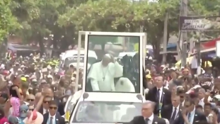 Ferenc pápa megsérült Kolumbiában