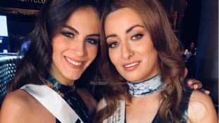 Világbéke – közös szelfin Miss Irak és Miss Izrael