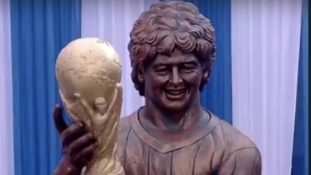 Négyméteres Maradona-szobrot avattak Kalkuttában – videó