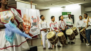 Afrobolivian community and local youth celebrated Mandela Day in Santa Cruz, Bolivia