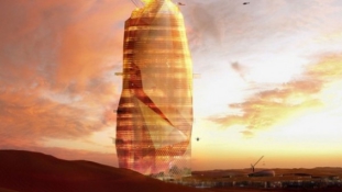 Futurisztikus felhőkarcolót építenének a marokkóiak a sivatagban