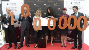 BUDAPEST AIRPORT GREETS 1 MILLIONTH MONTHLY PASSENGER