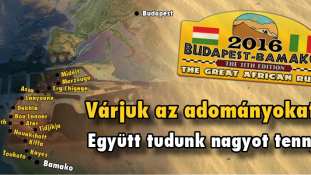Indul az adománygyűjtés a 2016-os Budapest-Bamako Rallyra