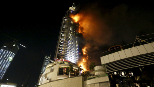 Rövidzárlat okozhatta a dubaji hoteltüzet szilveszterkor