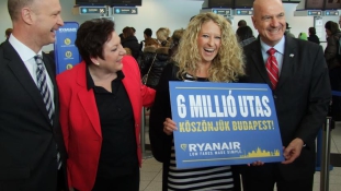 Már hatmillió magyar utazott a Ryanairrel