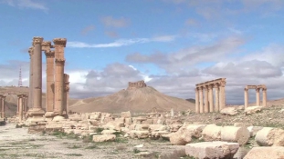 Az első drónfelvétel a felszabadított Palmüráról