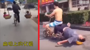 Ilyen durván közlekednek két keréken Kínában