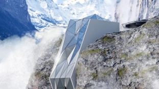 Hihetetlen futurisztikus hotelt tervezett egy ukrán építész az Alpokba
