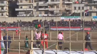 Az első futballmeccs a harcok után Aleppóban – videó