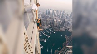 Beidézte a dubaji rendőrség az orosz modellt azért, amit a felhőkarcolón csinált
