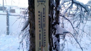 Szibériában olyan hideg van, hogy a hőmérő is kiakadt