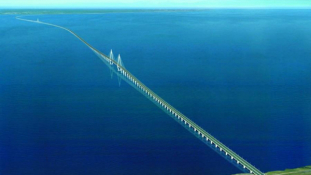 Európa leghosszabb hídja a Krím és az orosz szárazföld között