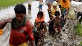 Rohingya menekültek tüntetése – videó