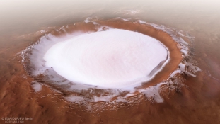 Óriási jégkészlet a Marson